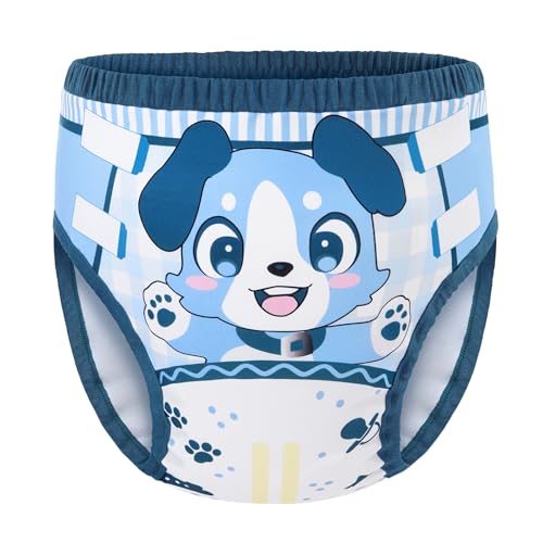 Image of LittleForBig Soft Silky Underwear Comfortable Washable Reusable Adult Training Pants - Little Blue L