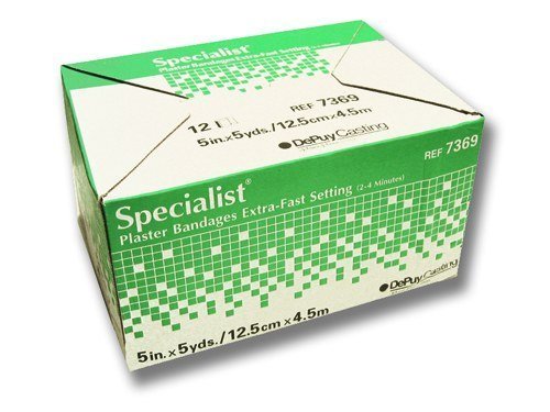 BSN 7363 3 in. x 3 yard Extra-Fast-Setting Green Label Specialist Plaster Bandages, 12 per Box