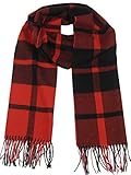 MINAKOLIFE Classic Cashmere Feel Winter Scarf in Rich Plaids