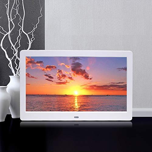 Maszyna reklamowa 7 cali Wyświetlacz produktu Odtwarzanie muzyki Wideo Ekran cyfrowy Rozdzielczość 800 x 480 Czarno-biała ramka na zdjęcia USB Inter (biały 17.8 cm)