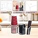 Beitiny Coffee Cup Holder for Countertop, Acrylic Coffee Bar Accessories and Organizer, Clear Coffee Station Organizer Farmhouse Table Decor