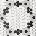 Bedrosians Le Cafe 1" Matte Porcelain Mosaic Tile - Deco Design 5 (10-Pack, 9.41 SF)