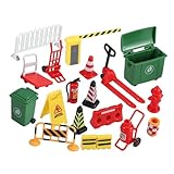 Toddmomy Miniatur Verkehrsschranken Spielzeug Kinder Lernspielzeug Kleiner Straßenblocker Modell Für Klassenzimmer Verkehrsinfrastruktur Kreatives Spielen