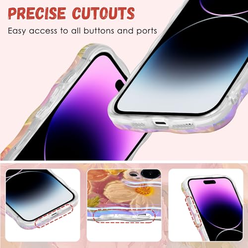 Coque iPhone 14 Pro Max fleur antichoc pour éviter les rayures - 6