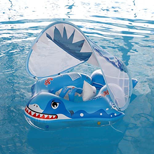 Baby Swim Float com Canopy | Acessórios de bóia de banho de piscina infantil duráveis ​​,Flutuadores