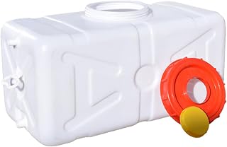 Xoeryoy Tanque de Agua portátil, contenedores de Almacenamiento de Agua de plástico de 30 litros con Espiga y Manguera para Acampar, vehículos recreativos, Camiones, preparación para emergencias