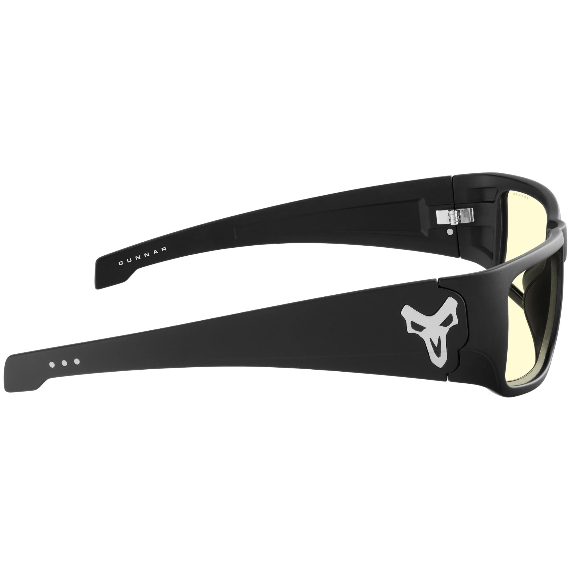 Gunnar Occhiali da gioco e per computer- Reaper -Colore montatura: Black Ash,Tinta lenti: Amber (Blocca il 65% della luce blu e il 100% della luce UV)-Occhiali bloccanti la luce blu