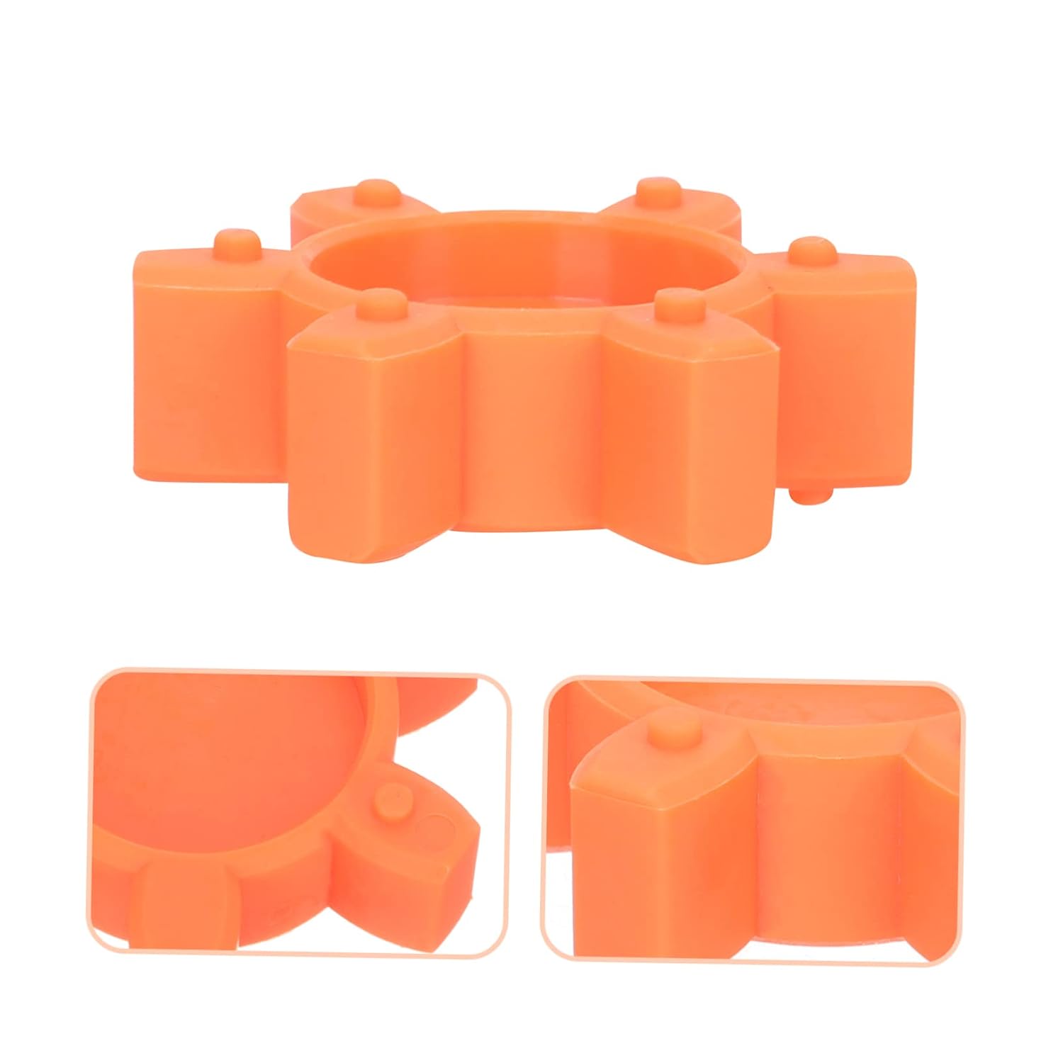Alipis Plum Shape Rubber Spider Insert for Jaw Coupling 45mm Flexible Coupling Pad for CNC Machine Accessories Shock Absorbing Cushion
