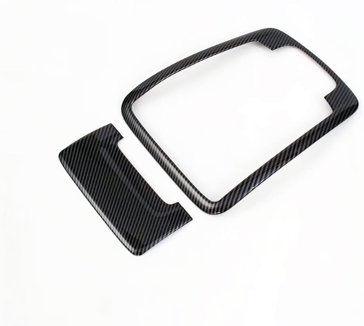 Front Roof Reading Light Lamp Cover Trims Compatible With Dodge Ram 1500 202 2023 2024 Exterior Car Accessories ABS 2PCS(Carbon Fiber Style)