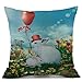 Produktbild Kissenbezug Ostern Kissenhülle 45x45 cm Ronamick Gedruckt Kissen-Bezug Baumwolle Leinen Ruhekissen Sofa Kopfkissen Bett Cushion Cover Home Decorative Weich Kissenbezüge (B)