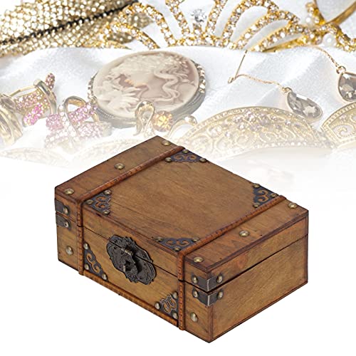 Petite boîte en bois décorative coffre au trésor cadeau idéal