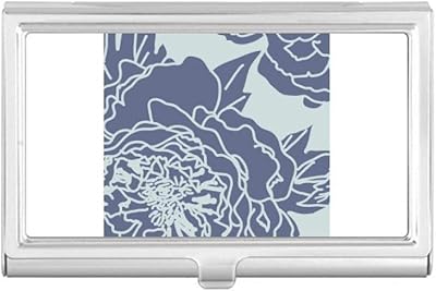 Peony Abstract Plants Art Pattern Business Card Holder Case Pocket Box Wallet