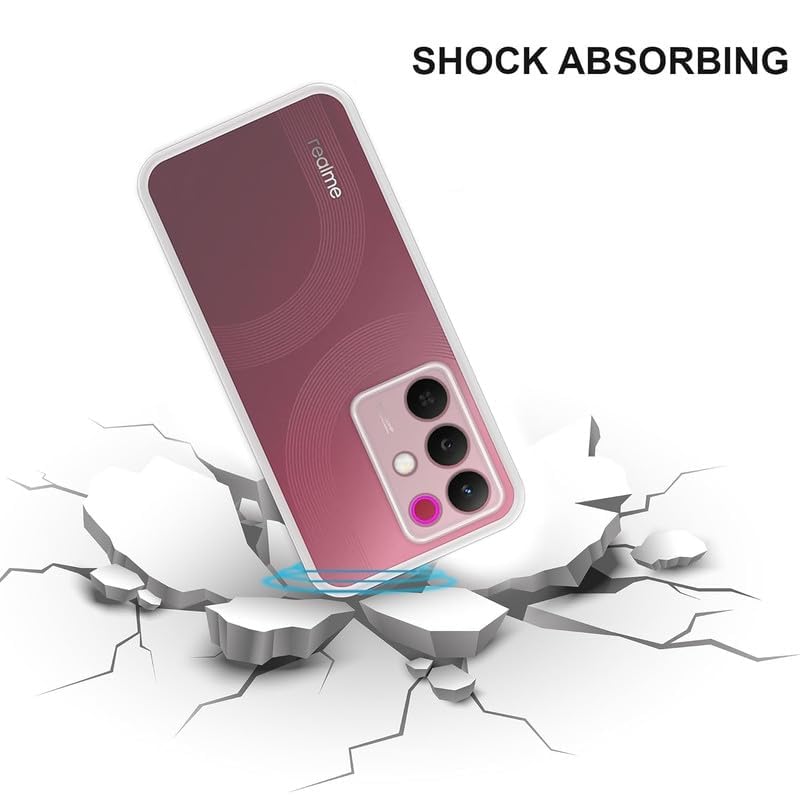 Image of COVERBLACK Soft Rubber Silicon Clear Case Back Cover Compatible for Realme C85 5G - Transparent