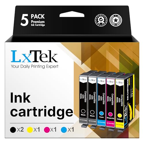 LxTek 603XL Multipack 603 XL Kompatibel für Epson 603 Patronen für Epson XP 3100 druckerpatronen für Epson XP-2100 druckerpatronen Expression Home XP-2100 XP-4150 XP 3105 3150 4150 Drucker (5er-Pack)