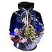 EDMKO Garçon Fille Sweat à Capuche Hoodies 3D Anime Imprimé Sweatshirts Manche Longue Tomioka Giyuu Cosplay Pull Hoodie pour Demon Slayer Fans,Multi Colored,S