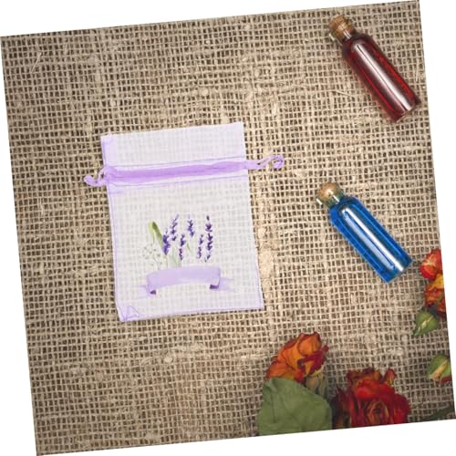 Bolsitas de tul con cordón para joyas lavanda 20 pzas miniatura 6