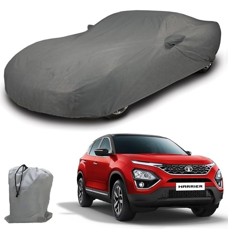 Image of ARCUATE Triple Layer Custom fit Car Body Cover for Tata Harrier |Top Layer Dustrproof | Middle Layer Waterproof | Bottom Layer Scratch Protection | Outdoor Indoor Fabric
