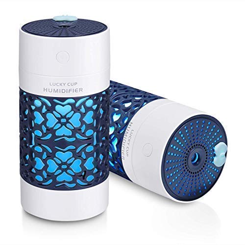 SPIRITUAL HOUSE� Magic Cup Cool Mist Humidifiers Oil Diffuser Aroma Air Humidifier with Led Night Light Colorful Change for Car, Office, humidifiers for home (Blue)-image-12