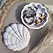 Wehous Seashell Box Resin Molds with Lid, 3D Shell Shape Storage Container Box Silicone Molds for Epoxy Resin Concrete, Marine Jewelry Holder Trinket Organizer Tray Mold DIY Art Casting Craft Decor