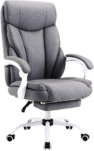 BAUBUY Silla Gamer - Silla giratoria ergonómica ejecutiva de lino y algodón, respaldo alto, para el hogar y la oficina, silla de computadora, silla disponible en Yaxa Colombia