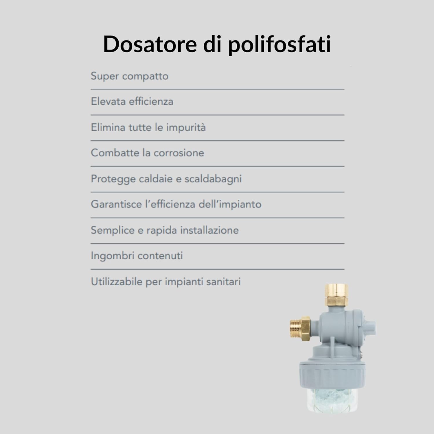 Kit Salvacaldaia con Defangatore Magnetico + Dosatore di Polifosfati, Made in Italy | Kit completo Anticalcare e Anticorrosivo per Caldaia - Kit Salva Caldaia Completo
