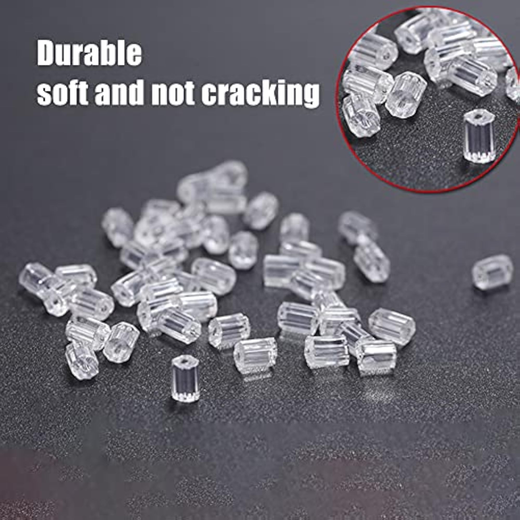 DIY Earring Stopper Rubber Earring Backs, Portable