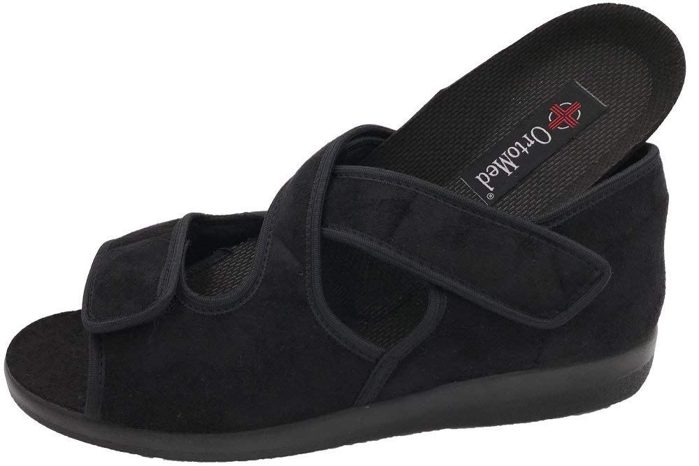 Klettsandale Verbandschuh Senioren Hausschuhe