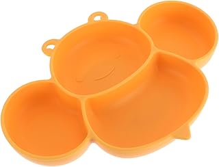 TOYANDONA 3 Peças Tigela De Sucção Prato De Silicone Para Crianças Talheres Divididos Placas Para Crianças Placas De Silicone Para Bebês Placas De Sucção Para Bebês Placas Para Crianças