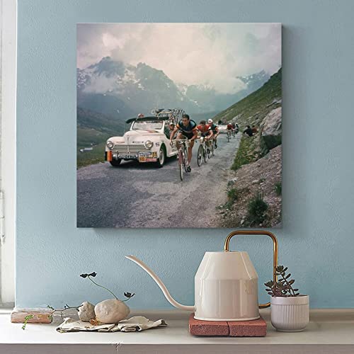 Art Painting 1976 Tour De France Poster Print Canvas Painting Posters And Prints Wall Art Pictures For Living Room Bedroom Decor 28X28Inch(70X70Cm) Unframe-Style #TOP2
