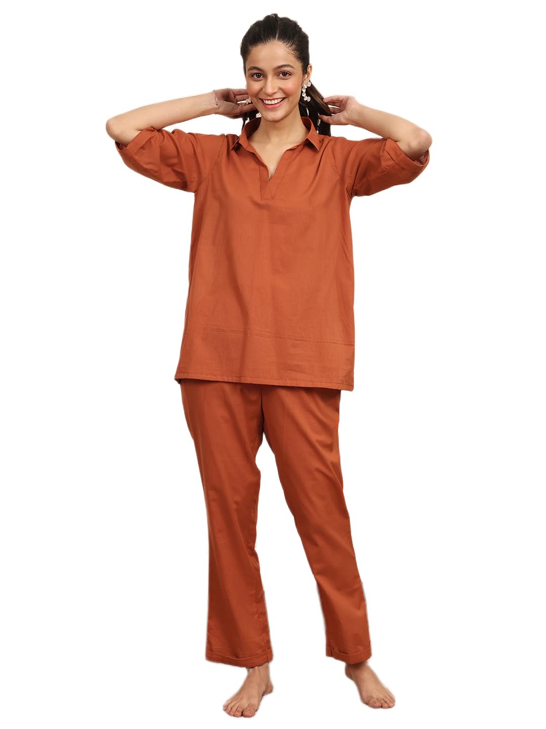libas Solid Cotton Night Suit-50439L-picture-17