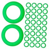 TOYANDONA 50 Stück Leuchtende Zelt Nagelringe aus Wasserdichtem Kunststoff Fluoreszierende O Ringe Kompakt Multifunktionales Zubehör für Nachtangeln und Camping