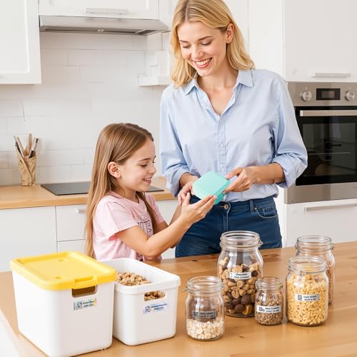 Image of Label Maker Machine with Tape, Mini Label Maker with Lots of Style Templates for Home Office School, Small Label Printer Compatible with iOS Android