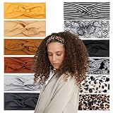 Lotus78, Pack of 12 Wide Headbands for Women Non Slip, Fashionable Sports Hair Bands for Women's Hair, Soft Elastic Stretchy Head bands, Yoga Workout Headbands for Women Daily Fashion(Multicolor icon)