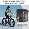 20" E-Bike Fat Tires 20 x 4.0 Folding Bead Tire for Electric Bicycles or with AV32mm Tubes Compatible Wide Mountain Snow Bike Tire (2 Tires No Tube) #3