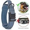 COOYOO Dog Collar,3 Piece Set Tactical Dog Collars, Adjustable Military Training Nylon Dog Collar with Control Handle and Heavy Metal Buckle for Medium and Large Dogs