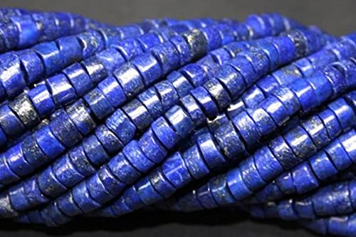 Lapis tyre 4-5mm perles haut de gamme en pierres précieuses naturelles 13"