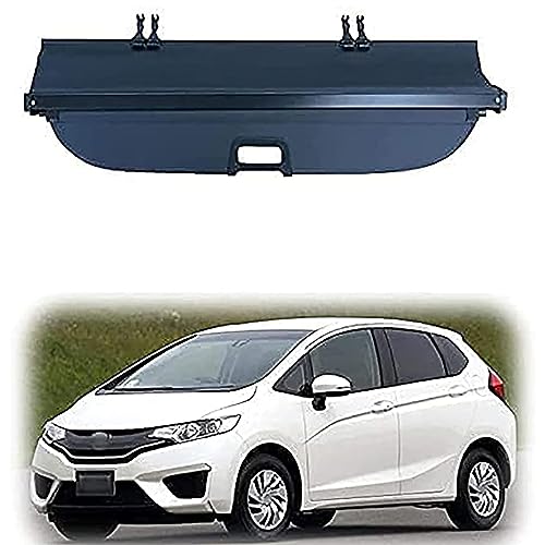 NALSA Car Retractable Rear Trunk Parcel Shelf For Honda Fit Jazz 2002-2019, Cargo Cover Luggage Shade Shield Curtain Shield Privacy Protective Auto Styling Accessories,A/Black