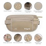 Money Belt for Travel Women and Men Hidden - Slim RFID Blocking Travel Wallet with Secure Anti-Theft Pouch, Passport Holder for Passport, Credit Cards, Cash Under Clothes - Image 4