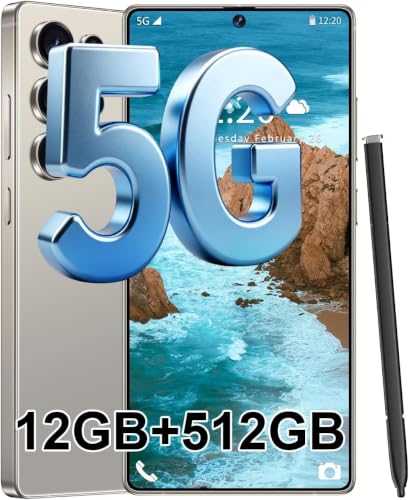 Image of S25 Ultra 5G Unlocked Smartphone,12GB+512GB Fully Cell Phone for Android 14, 6.99 inch Unlocked Cell Phone, 7000mAh, 68MP+108MP Dual Camera /Dual SIM /Fingerprint Lock /Face，Grey