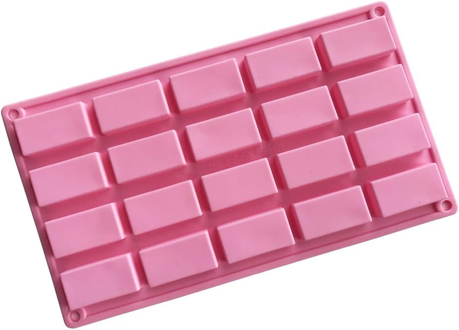 YiSING Ice Cube Tray Silicone Molds 20 Cavity Cavity Silicone Muffin Pan Silicone Mold Biscuit Cake Mold Muffine Silicone Mold Soap Mold