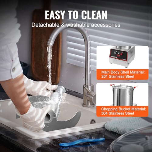 VEVOR-Food-Processor-Vegetable-Chopper-16-Quart-1400W-Food-Grade-Stainless-Steel-Food-Processor-Chopper-with-2-Extra-S-Curve-Blades-Multifunctional-for-Chopping-Vegetables-Meat-Grains-Nuts