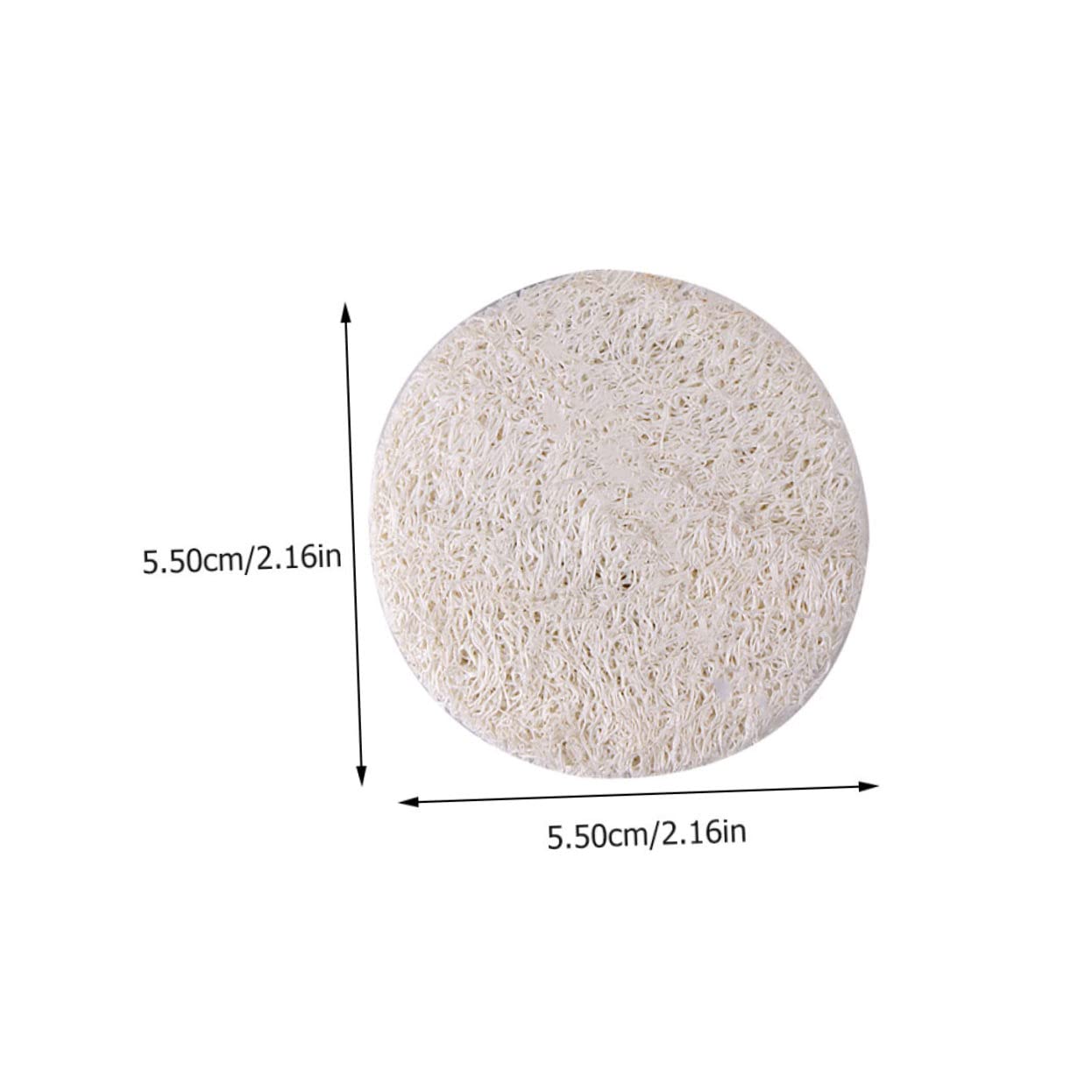 DOITOOL 60pezzi Spugnette Rotonde Per Detersione Viso Struccante Naturale Cellulosa Per Esfoliazione e Pulizia Del Viso Adatto Per Uso Quotidiano e Viaggi
