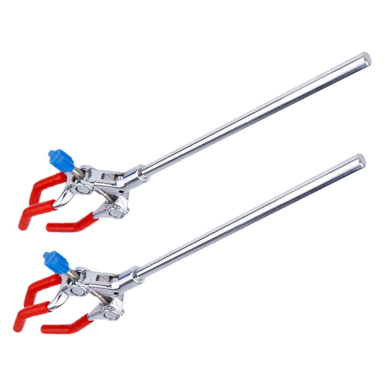 Alipis Cláquico De Recubrimiento Abrazadera De Tubo De Ensayo De Laboratorio Pinza De Laboratorio De 3 Dedos Abrazadera De 3 Puntas Pinza Ajustable Acero Inoxidable 2 Piezas X 4