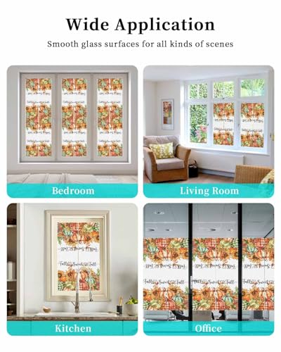 Vinilo decorativo para ventana naranja 17.7x39.3 pulgadas miniatura 6
