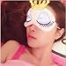 Zcargel New Arrival Cute Long Eyelashes Style Sleep Mask,Black Out Eye Mask for Sleeping