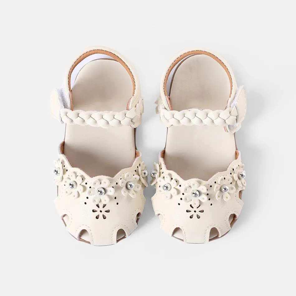 Toddler Sandals Girls Soft Closed Toe Flat Toe Half Sandals With Bow Shoes Summer Girls Heels2