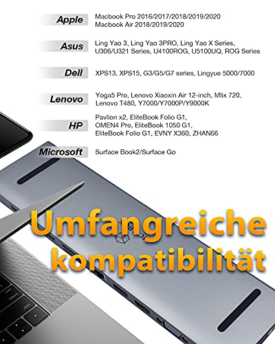 ICY BOX Docking Station USB-C (11-in-1) con 2x