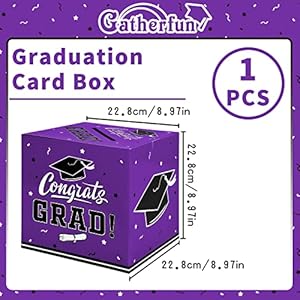 Gatherfungraduationpartydecorationsgraduationboxgraduationcardboxforgraduationgiftgraduationpartyfavorsdecorpartysuppliespurple Urban Country Home Decor Gatherfun graduation party decorations graduation box graduation card box for graduation gift graduation party favors decor party supplies purple urban country home decor
