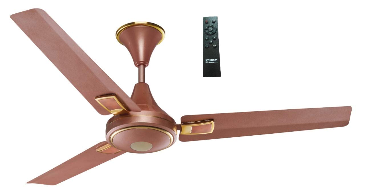 ZENTAX Sonet 24 BLDC Ceiling Fan 1200mm with Smart Remote | 7-Star Energy Efficient High Speed Ceiling Fan | Ultra-Low Power Consumption Silent Fan (Rose Gold)