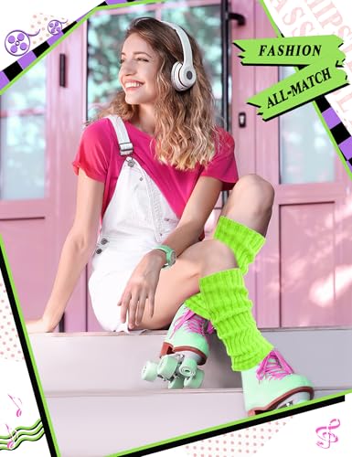 Leg Warmers 3 Pairs Costume Accessories for Women, Women's Heavy Soft Extra Long Leg Warmers3